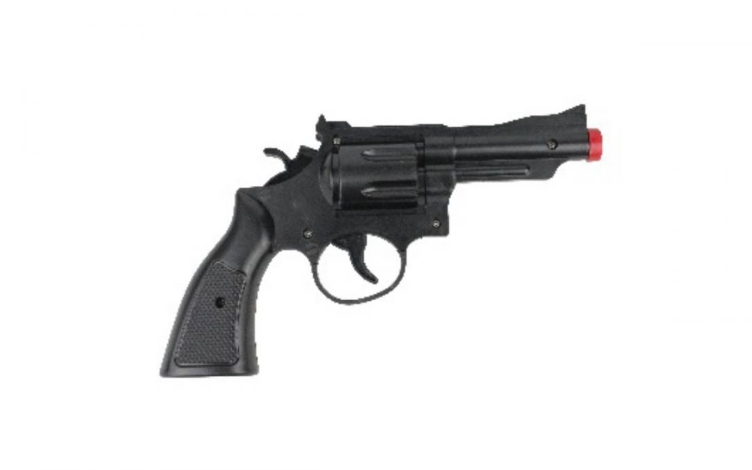 10″ Costume Black Plastic Clicker Gun