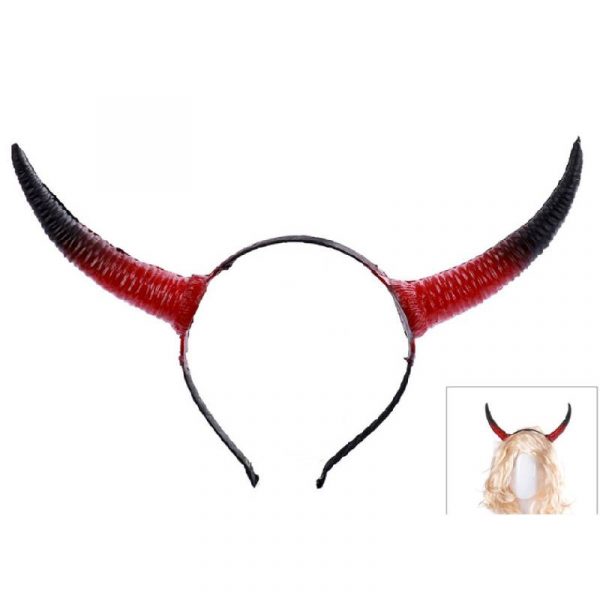 Costume Sculpted Foam Devil Horns Headband