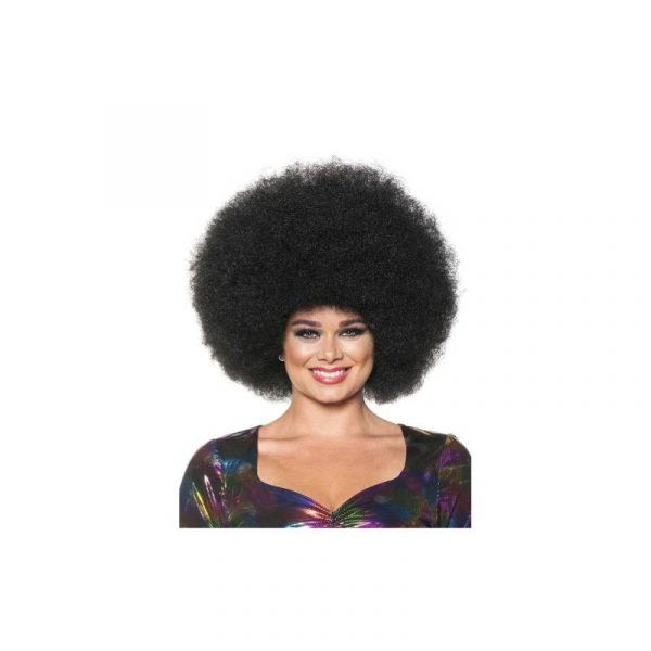 Afro Wig Crimped Long Hair Black or Blonde