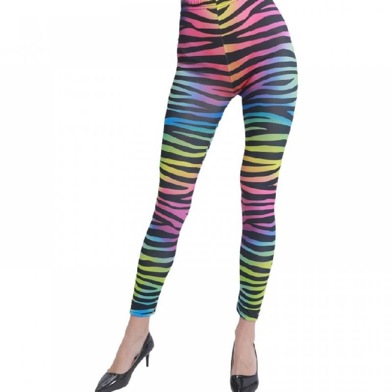 Costume Fabric 80s Zebra Stripe Leggings - Cappel's