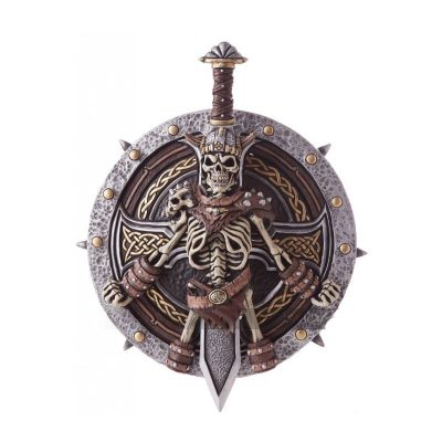 plastic viking lord shield and sword set