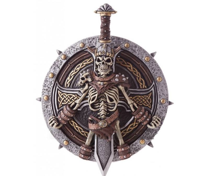 Costume Plastic Viking Lord Shield & Sword Set