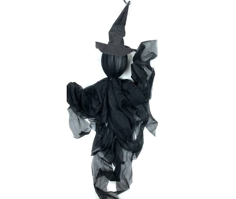 24″ Sheer Fabric Hanging Witch