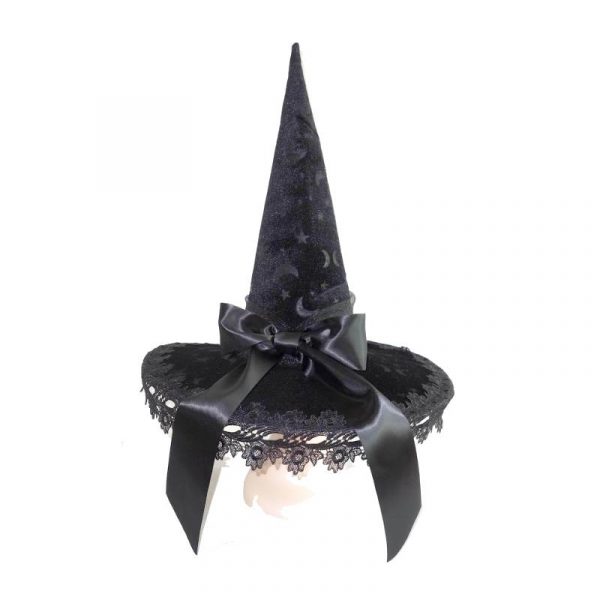 deluxe fabric celestial witch hat