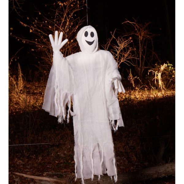 36" fabric giggly hanging ghost