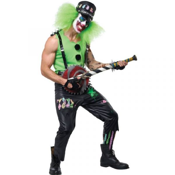 crazed clown adult costume