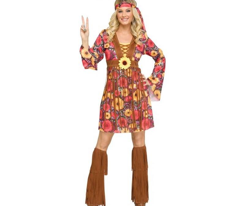 Hippie Flower Power Adult Costume