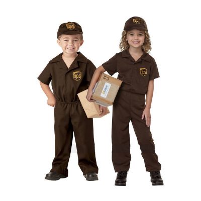 ups driver toddler costume