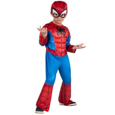 spidey muscle chest toddler spiderman costume