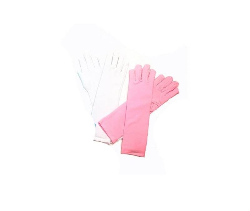 Woven Silky Fabric Childs Gloves