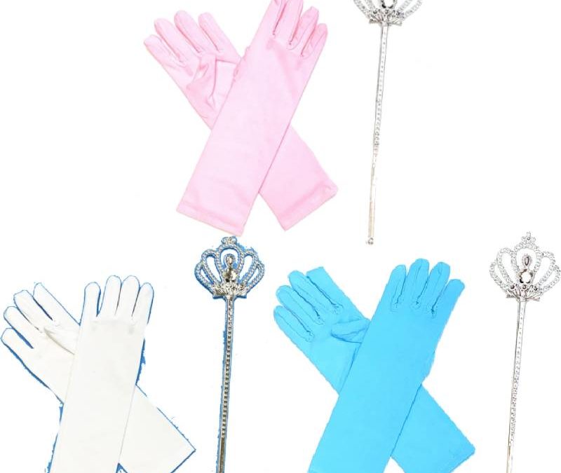 Childs Gloves and Wand Set