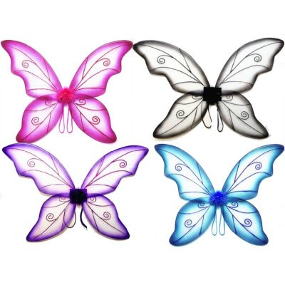 24" glittered nylon fairy wings