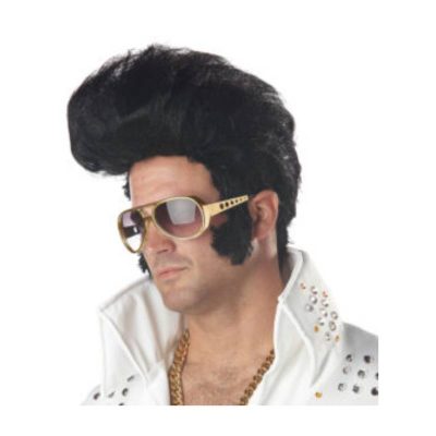 rock and roll king elvis presley wig