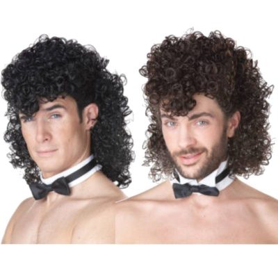 girls night out wig collar and bowtie kit male stripper