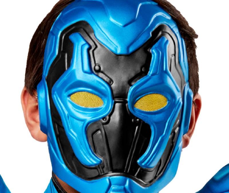 Plastic Blue Beetle Mask Child Size