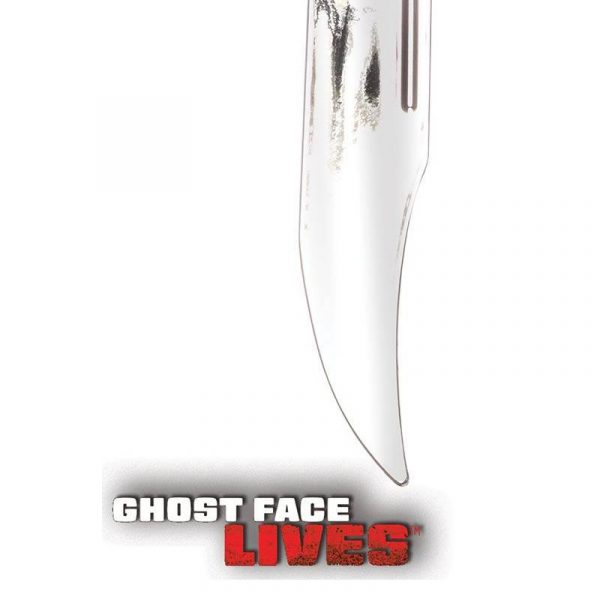 13" plated plastic ghost face knife