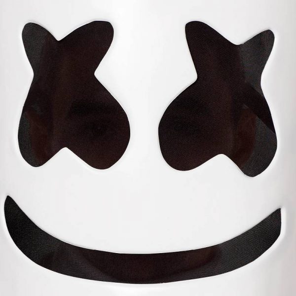 plastic marshmello adult mask