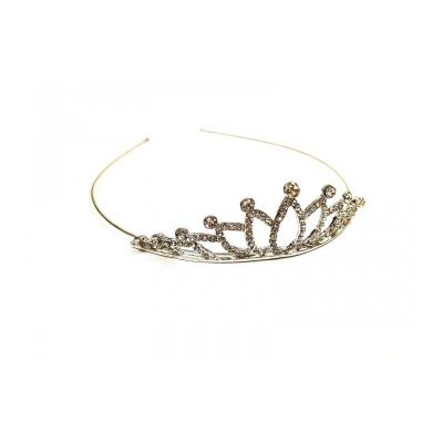 metal rhinestone tiara