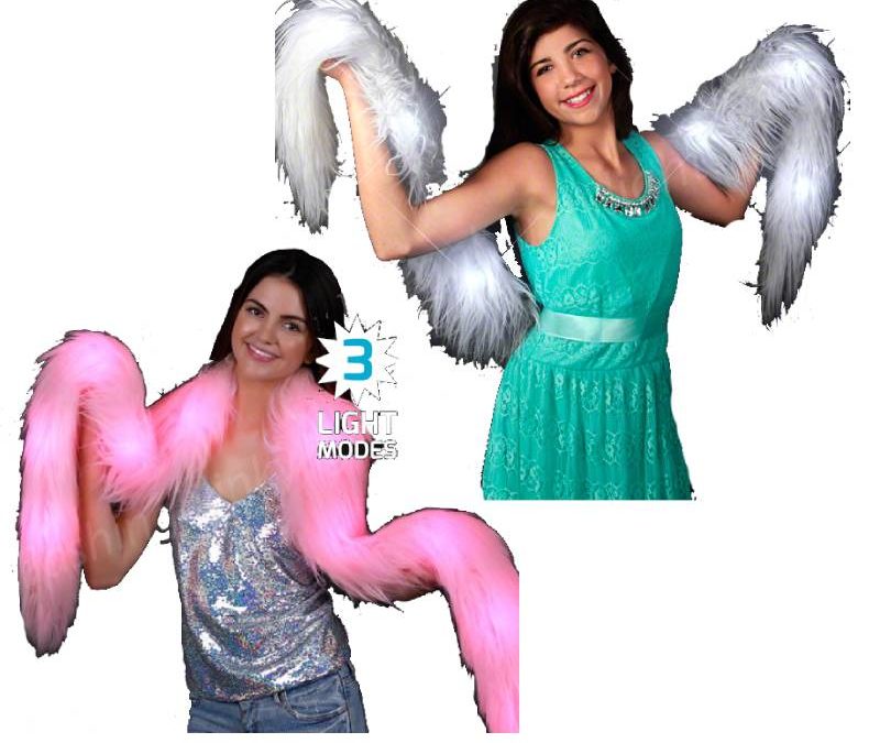 Deluxe Light-Up Glam Fur Boa