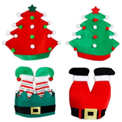 fabric christmas hats