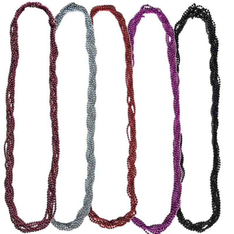 4mm twisted laced bead necklace group photo