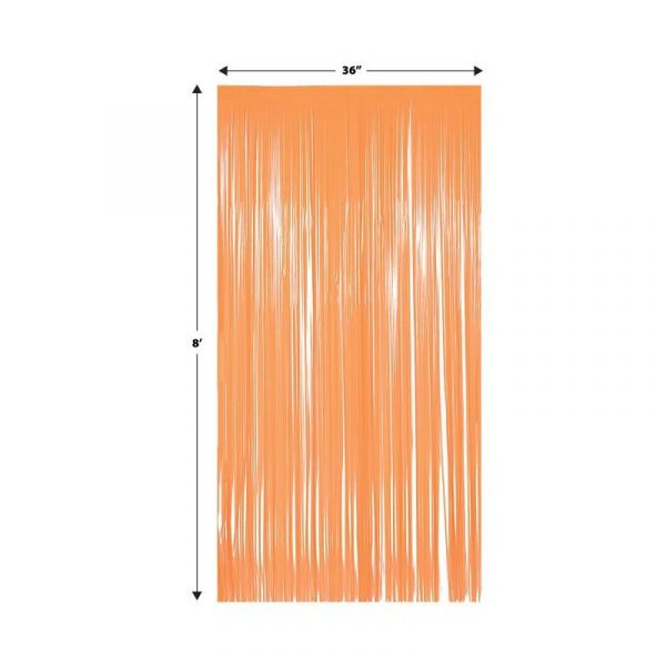1-ply plastic fringe curtain measurements