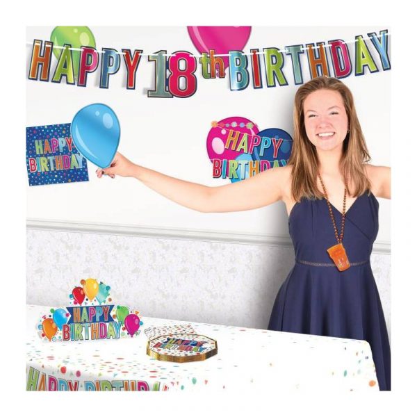 Foil Happy 18th Birthday Streamer
