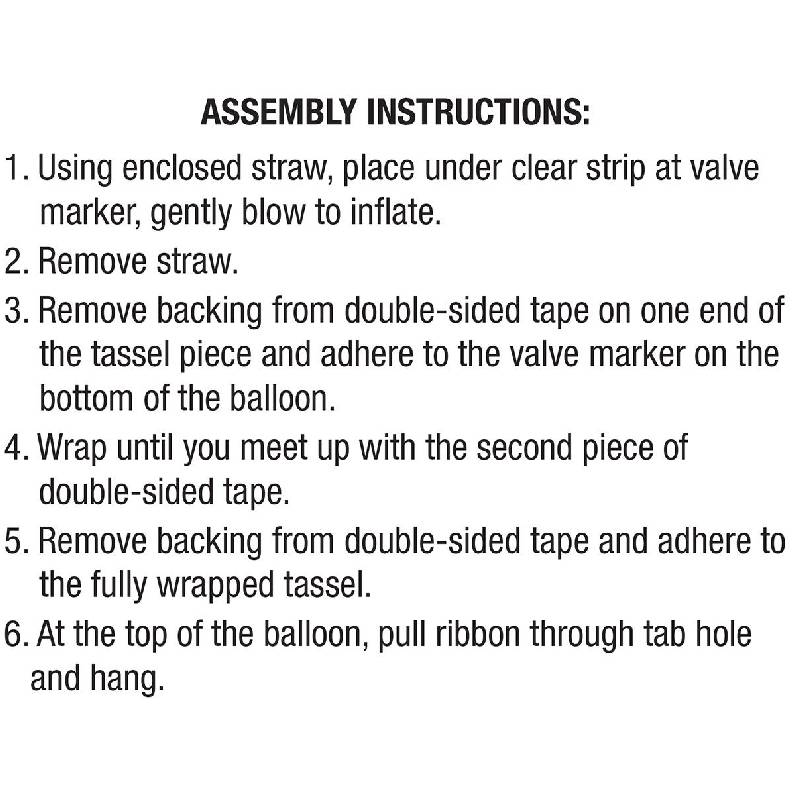 star balloons with tassels instructions
