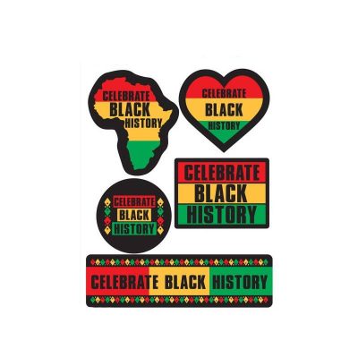 celebrate black history peel'n'place clings. 5 per package.