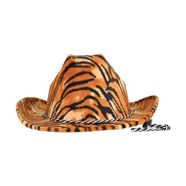 tiger print cowboy hat