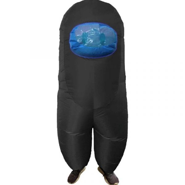 black Inflatable Sus Crewmate Killer Child Costume