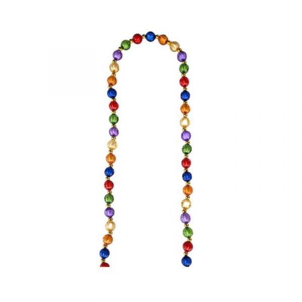 14mm Round Strung Rainbow Prism Bead Necklace