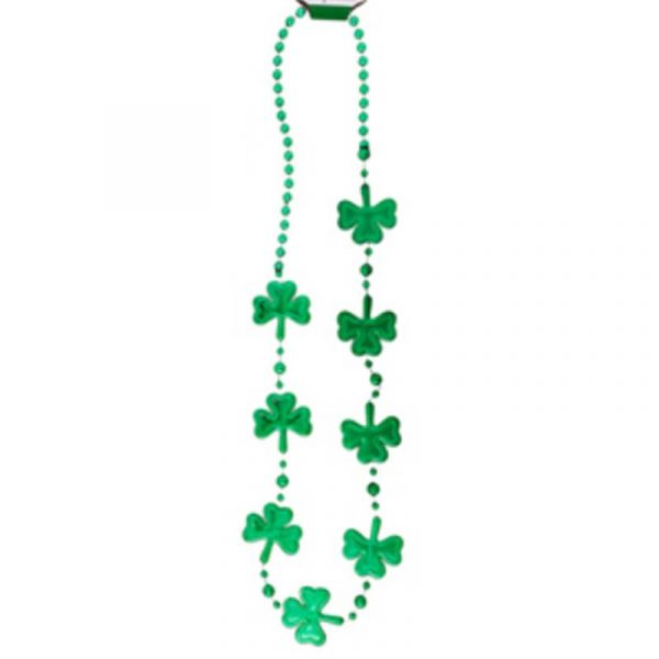 St. Pat Metallic Plastic Bead Necklace