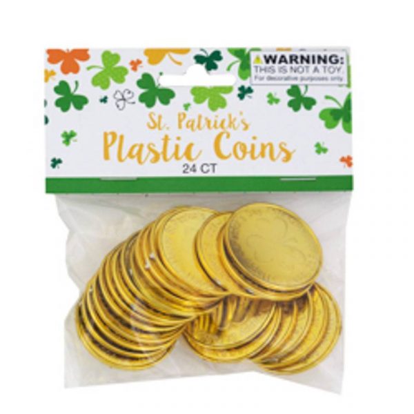 St. Pat Metallic Plastic Coins