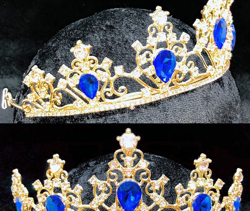 Gold Anastasia Rhinestone Tiara