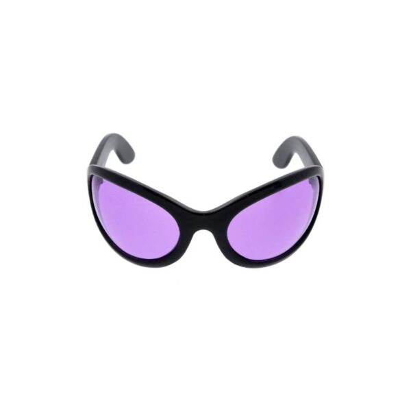 Black Frame Large Lens Sunglasses purple