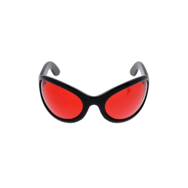 Black Frame Large Lens Sunglasses red