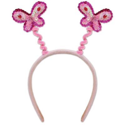 Sequined Butterfly Head Boppers