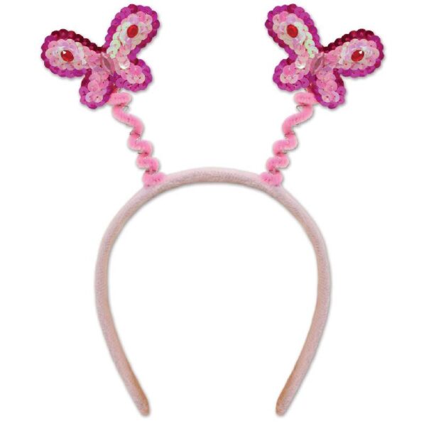 Sequined Butterfly Head Boppers