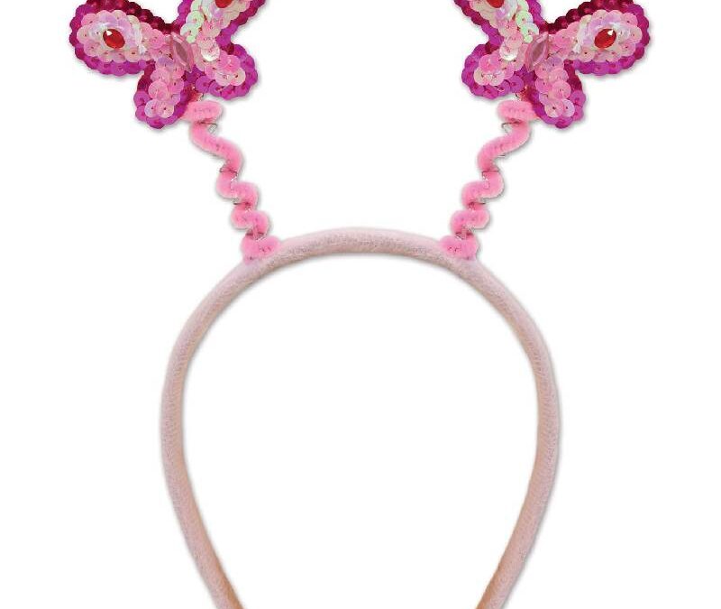 Sequined Butterfly Head Boppers