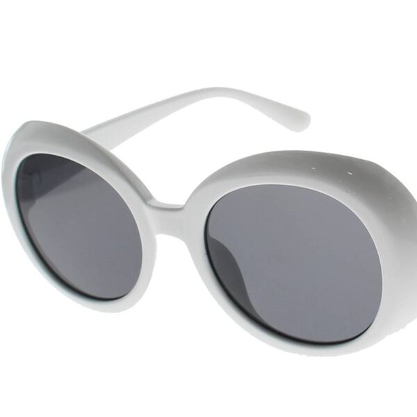 Mod Plastic Frame Sunglasses white