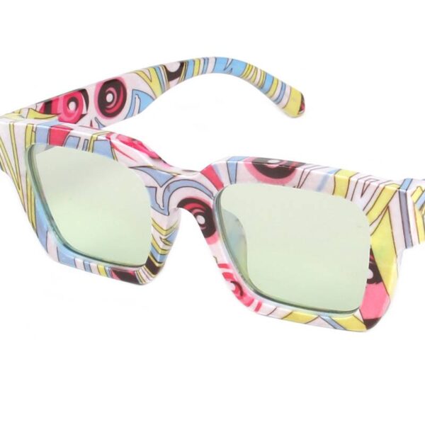 Abstract Printed Frame Sunglasses Style 5