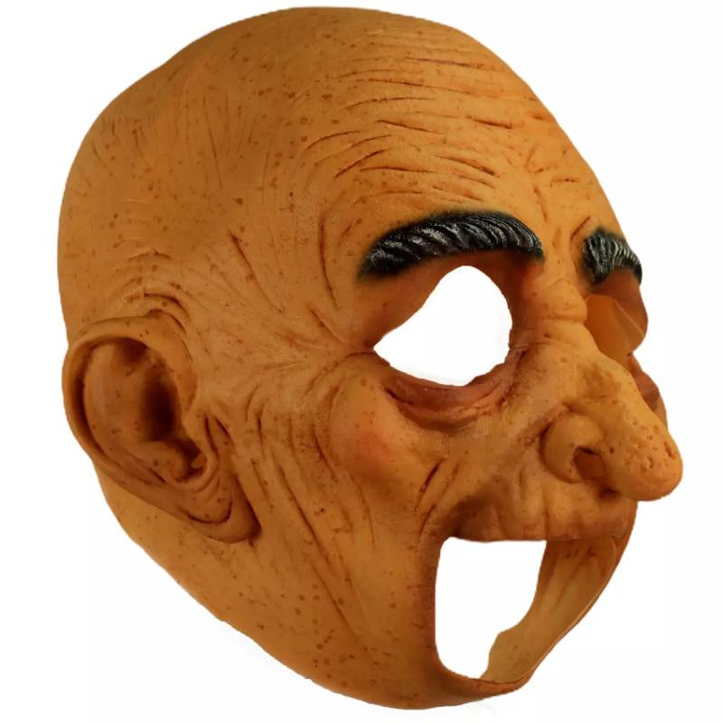 Old Man Open Mouth Latex Mask