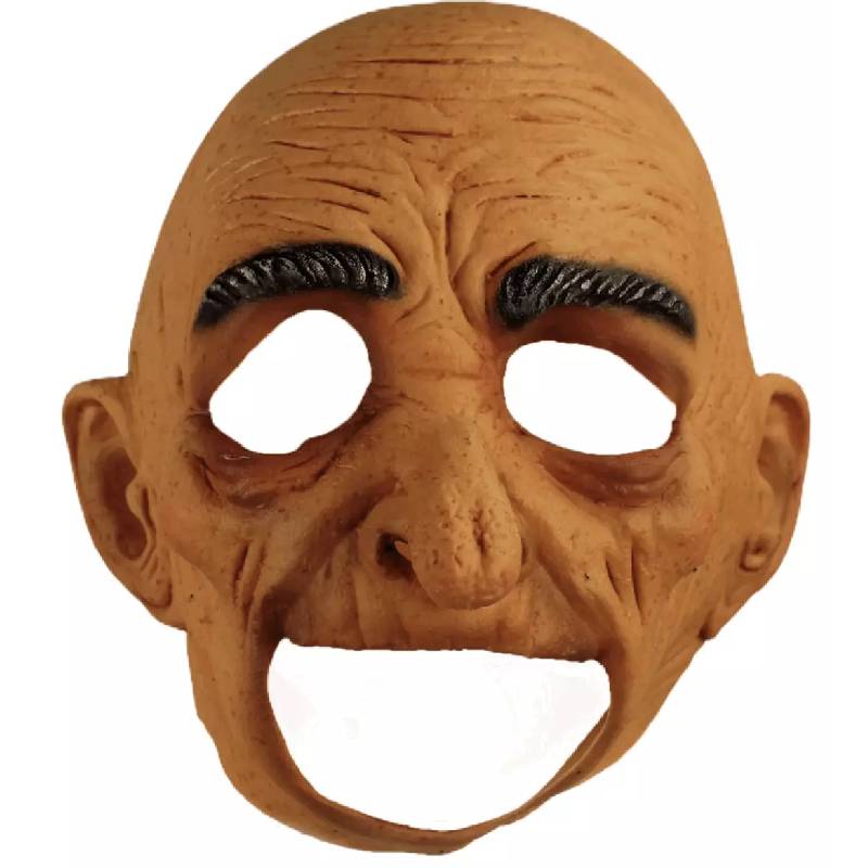 Old Man Open Mouth Latex Mask