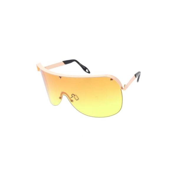 Large Shaded Uni-Lens Sunglasses orange/yellow