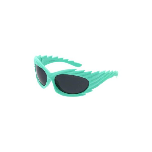Opaque Brushed Frame Sunglasses turquoise