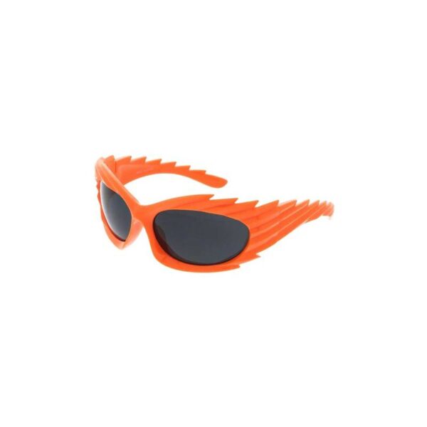 Opaque Brushed Frame Sunglasses orange