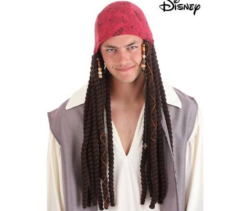 Jack Sparrow Scarf w Dreads- Disney Pirates of the Caribbean®