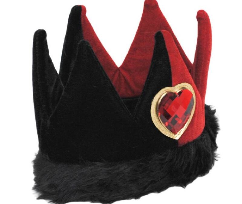 Plush Queen of Hearts Crown