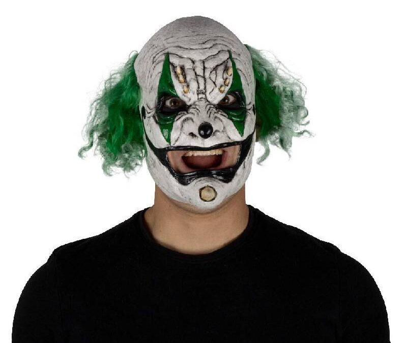 Prankster Green Clown Mask